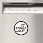 Funny Stressed Angstkatze Magnet (In Situ (Geschirrspüler))