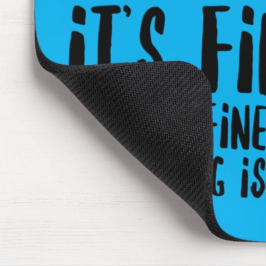 Funny Stressed Angstkatze Mousepad (Ecke)