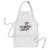 Funny Stressed Angstkatze Schürze (Vorne)