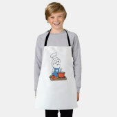 Funny Stressed Cooking Loop Character Apron Schürze (Getragen)