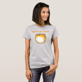 Funny Stressed Puffer Cartoon T-Shirt (Vorne ganz)