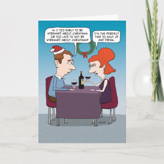 Funny Stressed Über Weihnachten (Vorderseite)