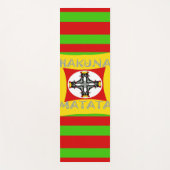 Funny Stretching Style Hakuna Matata Yogamatte (Vorderseite)