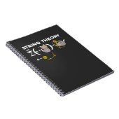 Funny String Theory Spaß Physik Cat Lover Girl Notizblock (Rechte Seite)