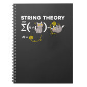 Funny String Theory Spaß Physik Cat Lover Girl Notizblock (Vorderseite)