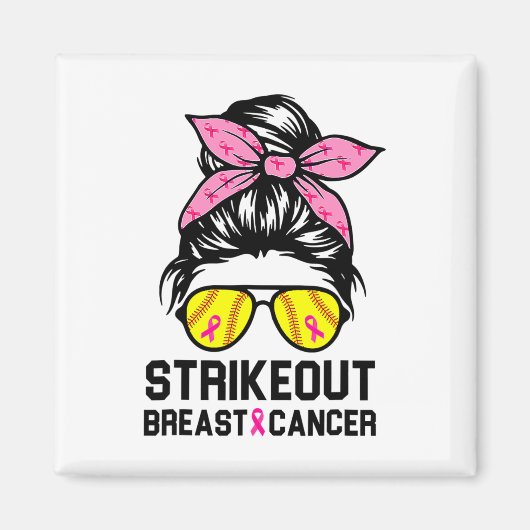 Funny Striout Breast Cancer Awareness Software Magnet (Vorne)