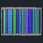 Funny Stripes farbig IV   Ihre Hintergrundfarbe Decke<br><div class="desc">Hintergrund Streifen Muster von EDDA Fröhlich / EDDArt | Grundlegend: ungefärbte oder farbige Formen für Farbliebhaber | Sie vermissen andere Farben oder Produkte mit diesem Design ? Kontaktieren Sie mich: contact@eddart.de</div>