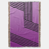Funny Stripes Pattern - schwarzes Geo + Ihr Backgr Decke (Vorderseite Vertikal)