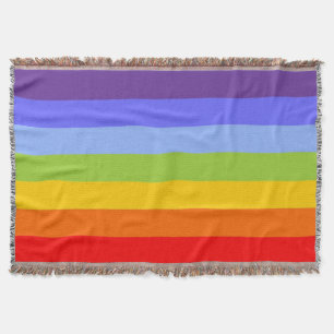 Funny Strips Muster - Regenbogen + Ihre Idee Decke