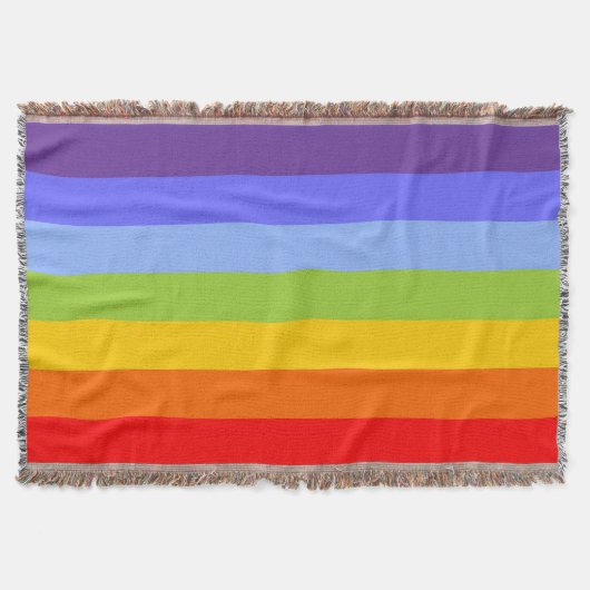 Funny Strips Muster - Regenbogen + Ihre Idee Decke (Vorderseite)