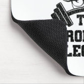 Funny Strongman The Man The Myth The Strongman Leg Mousepad (Ecke)