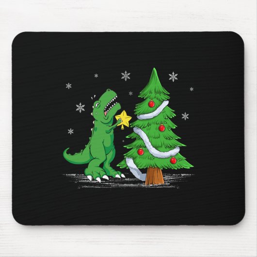 Funny Struggle is Real Dinosaur T-rex Dino Christm Mousepad (Vorne)