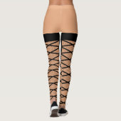 Funny Strumpfhose Strumpf Muster Design für Frauen Leggings (Rückseite)