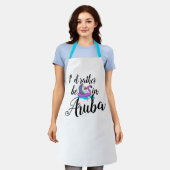Funny Stther in Aruba Custom Design Damen Mens Schürze (Getragen)