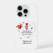 funny stuck like glue personalized couple's iPhone hülle (Rückseite)
