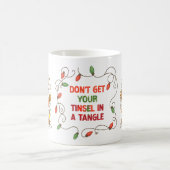 Funny Stuck Santa Christmas Mug Kaffeetasse (Mittel)