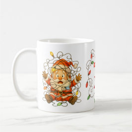 Funny Stuck Santa Christmas Mug Kaffeetasse