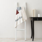 Funny Stuck Santa individuelle Name Fleece Decke Sherpadecke (Beispiel)