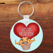 Funny Stud Muffin Men's Schlüsselanhänger (Vorderseite)