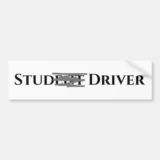 Funny Student Driver Autoaufkleber (Vorne)
