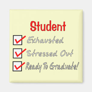 Funny Student Geschenke "Bereit für den Abschluss! Magnet