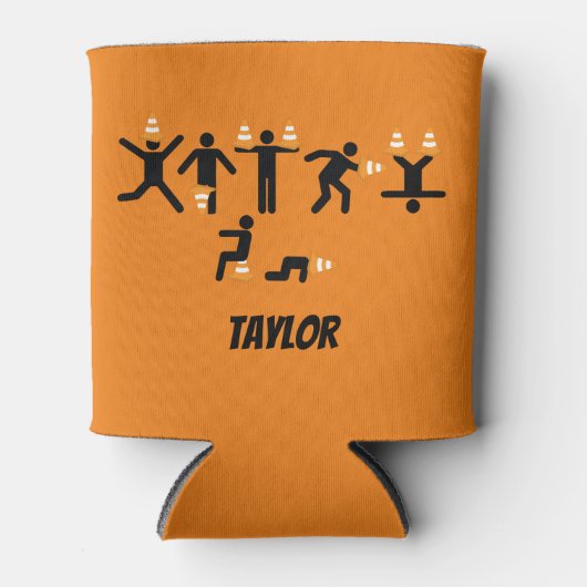 Funny Student Graduation Party Traffic Cone Pranks Dosenkühler (Vorderseite)