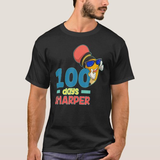 Funny Student Kids 100th Day Gift Happy 100 Days O T-Shirt (Vorderseite)