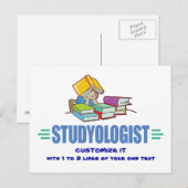 Funny Student Postkarte (Vorne/Hinten)