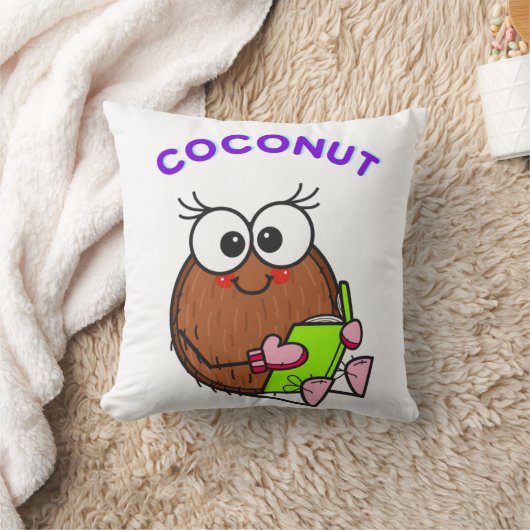 Funny studying coconut kissen (Decke)