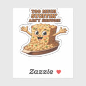 Funny Stuffing Overload Erntedank Classic T-Shi Aufkleber (Blatt)