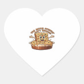 Funny Stuffing Overload Erntedank Classic T-Shi Herz-Aufkleber (Vorderseite)