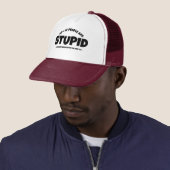 Funny "Stupid" Baseball Cap, Trendy Math Wiz Spaß Truckerkappe (Beispiel)