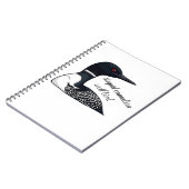 Funny Stupid Canadian Wolf Bird Notizblock (Linke Seite)