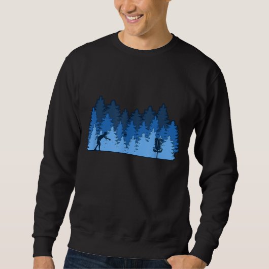 Funny Stupid Tree Disk Golf Geschenk Idee Sweatshirt (Vorderseite)