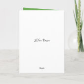 Funny Stylish African American Girl Christmas Card Dankeskarte (Rückseite)