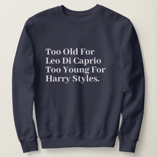 Funny Stylish Custom Minimal Monogram Navy Blue Sweatshirt (Design vorne)