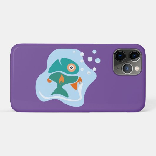 Funny Stylish Fish Case-Mate iPhone Hülle (Rückseite (Horizontal))