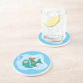 Funny Stylish Fish Getränkeuntersetzer (Seite)