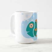 Funny Stylish Fish Kaffeetasse (Vorderseite Links)