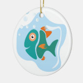 Funny Stylish Fish Keramik Ornament (Links)