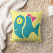 Funny Stylish Fish Kissen (Decke)