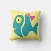 Funny Stylish Fish Kissen (Vorderseite)