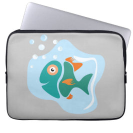 Funny Stylish Fish Laptopschutzhülle