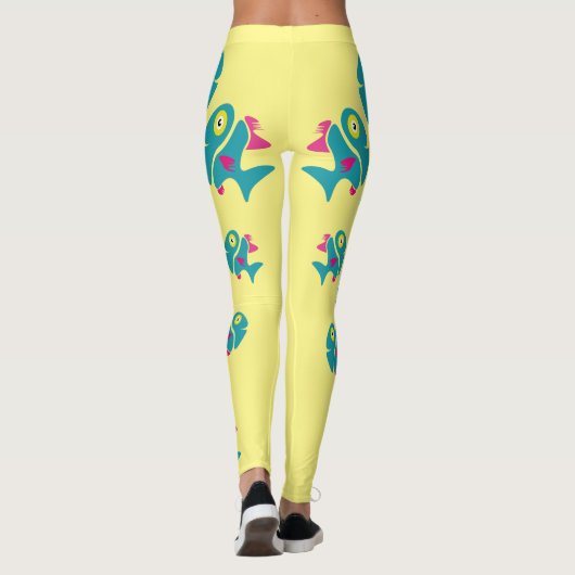 Funny stylish fish leggings (Rückseite)