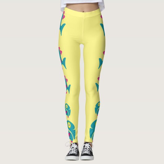 Funny stylish fish leggings (Vorderseite)