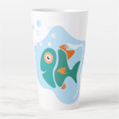 Funny Stylish Fish Milchtasse (Vorderseite)