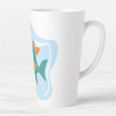 Funny Stylish Fish Milchtasse (Rechts)