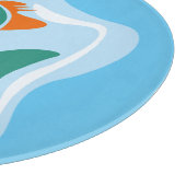 Funny Stylish Fish Schneidebrett (Ecke)