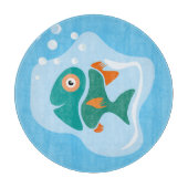 Funny Stylish Fish Schneidebrett (Vorderseite)