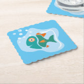 Funny Stylish Fish Untersetzer (angewinkelt)